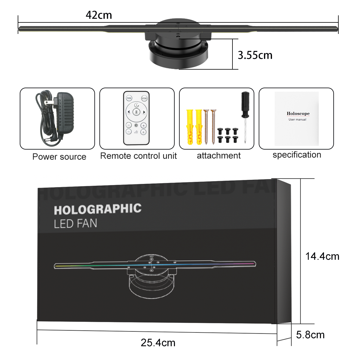 3D Hologram Fan Projector  ⭐️⭐️⭐️⭐️⭐️ (51)